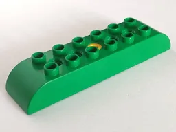 Duplo Toolo Brick 2 x 8 with Curved Ends