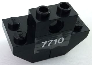 Lego Stickered Assembly 4 x 2 x 2 1/3 with '7710' Pattern (Sticker) - Set 7710