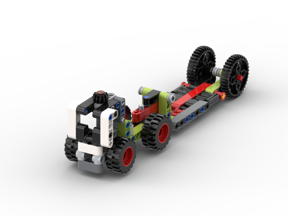 Lego 42102 Semi Truck With Low Loader Trailer