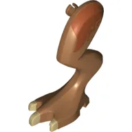 Animal Body Part, Dinosaur, Stygimoloch Leg, Left with Pin, Tan Claws and Dark Orange Spots Print / Medium Nougat