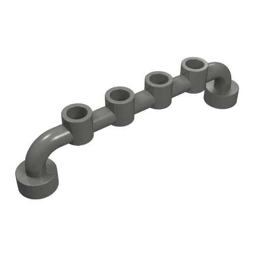 Lego Bar 1 x 6 [Closed Studs] / Dark Bluish Gray