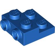 Lego Plate Special 2 x 2 x 2/3 with Two Studs On Side and Two Raised [Half Hollow Anti-stud] - Updated Version / Blue