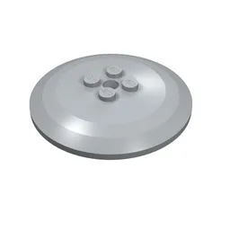 Dish 6 x 6 Inverted (Radar) with Solid Studs / Light Bluish Gray