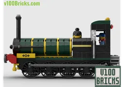 Pullman style train with carriages