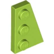 Wedge Plate 3 x 2 Right / Lime