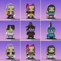 KPOP Demon Hunters Brickheadz Bundle