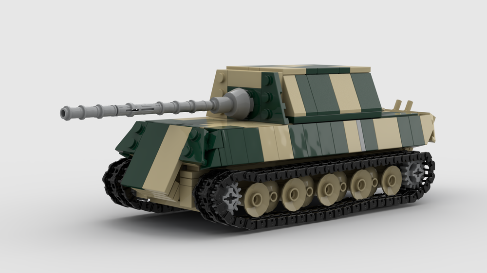 Lego Jagdtiger Tan and green Camouflage