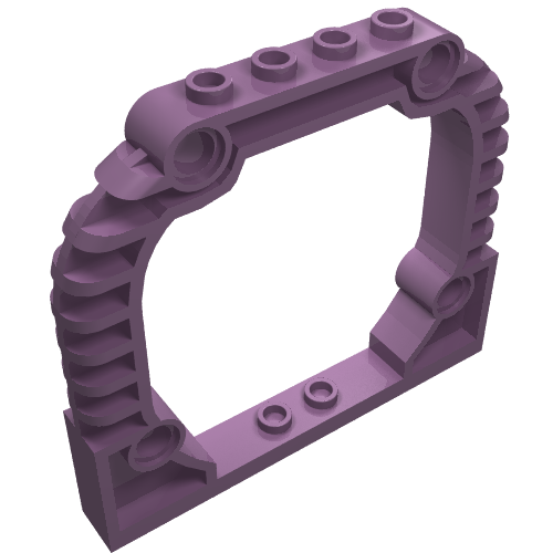 Lego Brick Arch 1 x 8 x 6 with Pin Holes (Portal) / Sand Purple