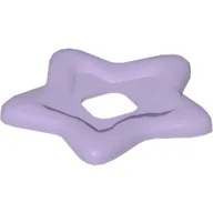 Clikits Icon Accent, Star 3 5/8 x 3 5/8 with Raised Border / Trans-Medium Purple