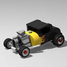 75875 Ford Model A Hot Rod 8 Wide Mod