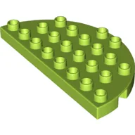 Duplo Plate Round 4 x 8 Semi-Circle