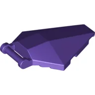 Windscreen 6 x 4 x 1 Hexagonal with Handle / Dark Purple