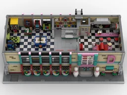 Retro Arcade & Diner - Compatible with Set 910013