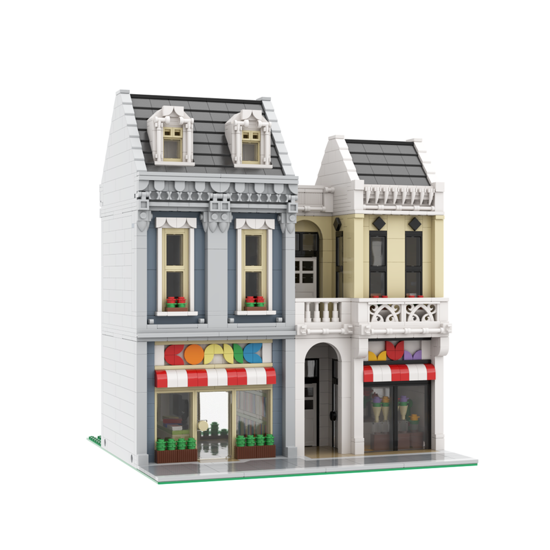 Lego Comic Store & Flower Shop Modular Buildings