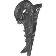 Lego Large Figure Weapon Boomerang Half / Pearl Titanium
