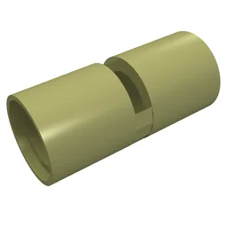 Technic Pin Connector Round [Slotted] / Olive Green