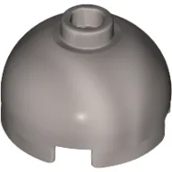 Brick Round 2 x 2 Dome Top, Hollow Stud / Flat Silver