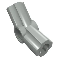 Technic Axle and Pin Connector Angled #4 - 135° / Light Gray