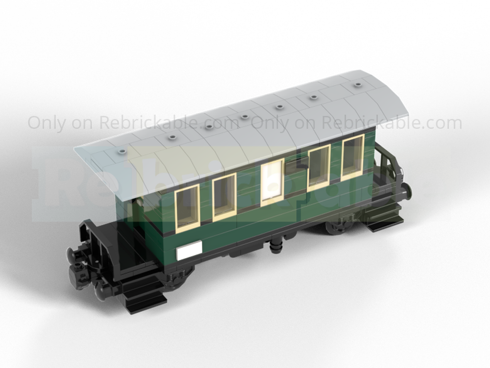 Lego 8wide State railway passenger car - class II