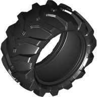 Lego Tyre, Tractor 43 x 22 / Black