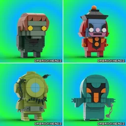 Scooby Doo Monsters Brickheadz Bundle