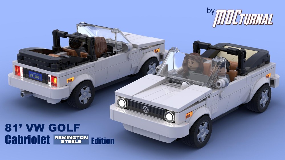 Lego MOCturnal 81' VW Golf MK1 Cabriolet (Remington Steele edition)