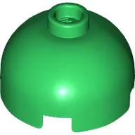 Brick Round 2 x 2 Dome Top, Vented Stud / Green