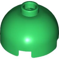 Lego Brick Round 2 x 2 Dome Top, Vented Stud / Green