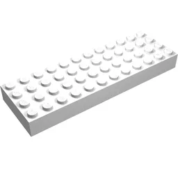 Brick 4 x 12 / White