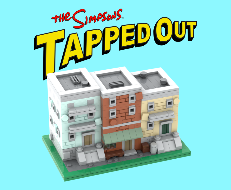 Lego Microscale Apartments - The Simpsons Tapped out!