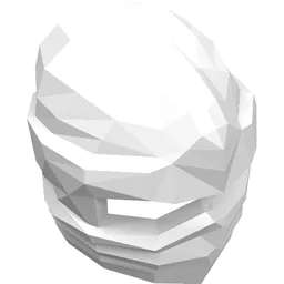 Wrap with Forehead Ridge / White