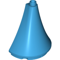 Lego Duplo Building Roof Spire Half 4.5 x 2 x 4 / Dark Azure