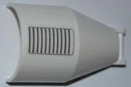 Windscreen 6 x 4 x 2 Round with Bar Handle with Vent Pattern (Sticker) - Set 3367