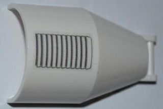 Lego Windscreen 6 x 4 x 2 Round with Bar Handle with Vent Pattern (Sticker) - Set 3367