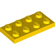 Plate 2 x 4 / Yellow