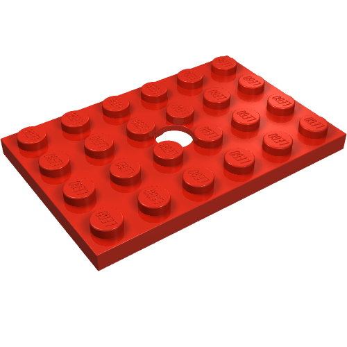 Lego Plate Special 4 x 6 with Hole