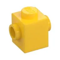 Brick Special 1 x 1 with Studs on 2 Sides / Yellow