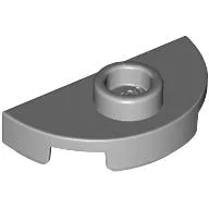 Plate Special Round 1 x 2 Half Circle with Stud (Jumper) / Light Bluish Gray
