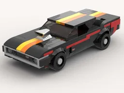 1960s-70s Muscle car Dodge Charger 8 wide