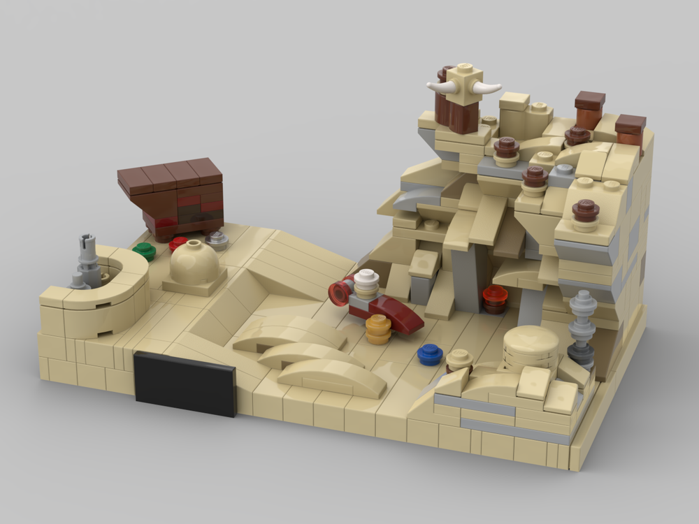 Lego Micro Tatooine, A New Hope (20th Anniversary Style)