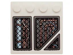 Tile, Modified 4 x 4 with Studs on Edge with Copper Pipes and Bright Light Blue Wires under Panels Pattern Model Left Side (Sticker) - Set 70226