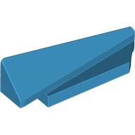 Lego Brick Wedged, Sloped 1 x 5 x 1 1/3 Right / Dark Azure