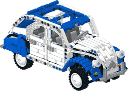 Citroen 2CV Dolly White/Blue Roof
