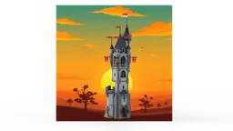 Black falcons ornate Tower