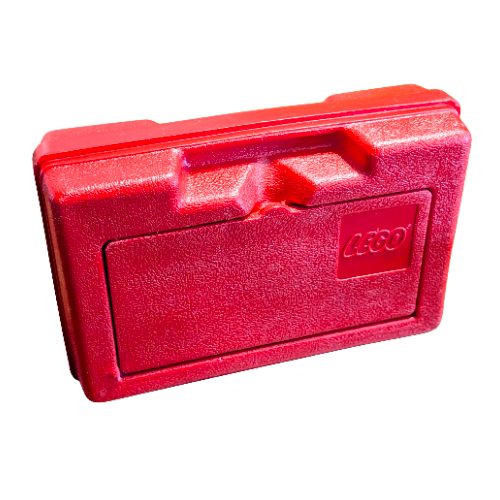 Lego Storage Case, with Molded Handle and Panel Opening, Small 'Made In Canada for Samsonite' / Red