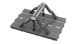 Brick Builders Road System Single Road Walkway High