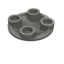 Plate Round 2 x 2 with Rounded Bottom [Boat Stud] / Dark Bluish Gray