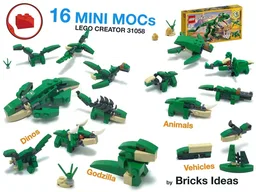 16 in 1 mini MOCs - Lego Creator 31058 set