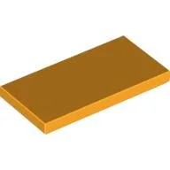 Tile 2 x 4 with Groove / Bright Light Orange