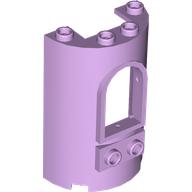 Lego Cylinder Half 2 x 4 x 5 with 1 x 2 Cutout and Arched Window